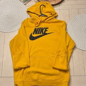 Nike Men’s Gold Yellow Hoodie with Black Logo